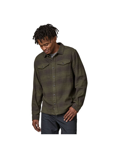 Patagonia  Patagonia Mens Organic Cotton Fjord Flannel Shirt - Basin Green