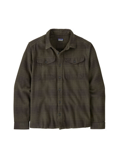 Patagonia  Patagonia Mens Organic Cotton Fjord Flannel Shirt - Basin Green
