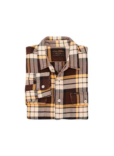 FILSON  FILSON  Vintage Flannel Work Shirt - Brown Yellow Multi