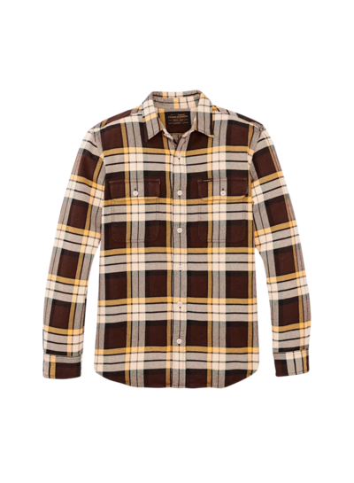FILSON  FILSON  Vintage Flannel Work Shirt - Brown Yellow Multi