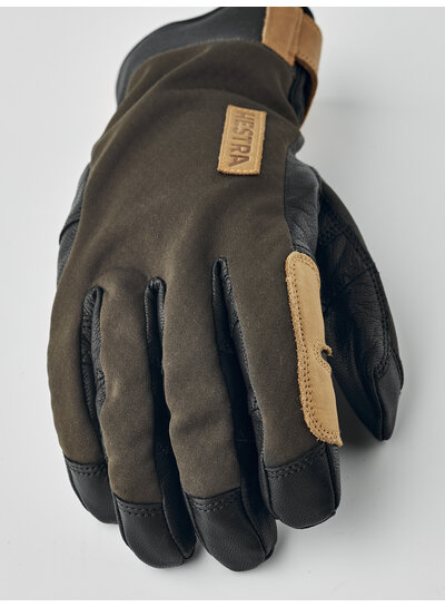 Hestra  HESTRA Ergo Grip Active Woolterry Finger Unisex - Green Black
