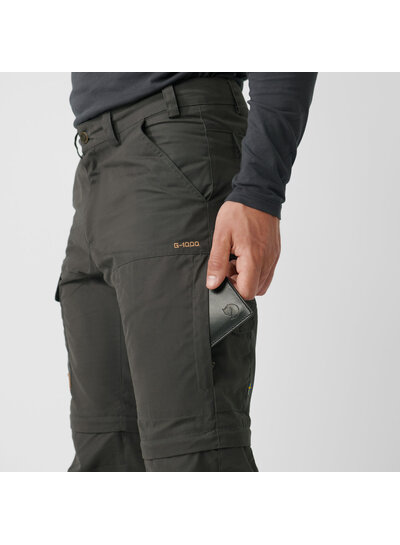 Fjällräven  FJÄLLRÄVEN M's Karl Pro Zip Off Trouser - Dark Olive