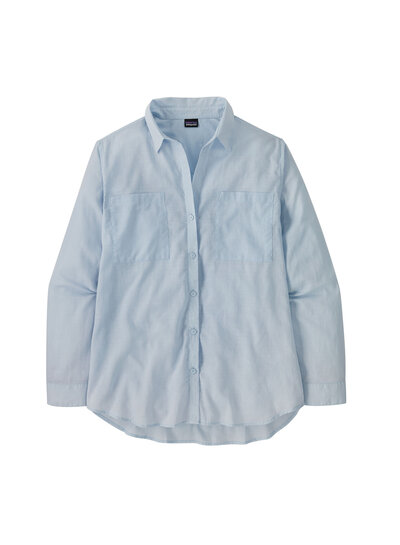 Patagonia  Patagonia Womens Lightweight A/C Buttondown Shirt - Fleck Blue