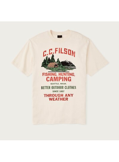 FILSON  FILSON SS Frontier Graphic T- Shirt -   Birch