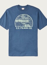 FILSON  FILSON SS Frontier Graphic T- Shirt -  Light Blue