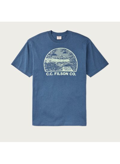 FILSON  FILSON SS Frontier Graphic T- Shirt -  Light Blue