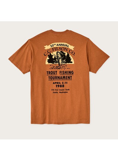 FILSON  FILSON SS Frontier Graphic T- Shirt -   Bourbon