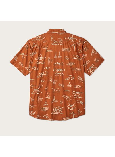 FILSON  FILSON Washed SS Feather Cloth Shirt - Bourbon Knots