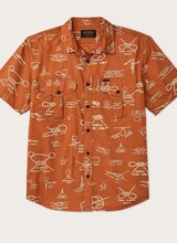 FILSON  FILSON Washed SS Feather Cloth Shirt - Bourbon Knots