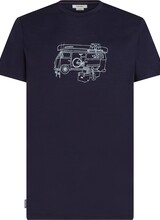 Icebreaker  ICEBREAKER Mens Tech Lite SS Crewe Van Life - Navy