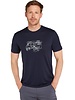 Icebreaker  ICEBREAKER Mens Tech Lite SS Crewe Van Life - Navy