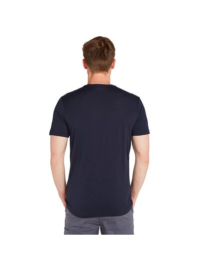 Icebreaker  ICEBREAKER Mens Tech Lite SS Crewe Van Life - Navy