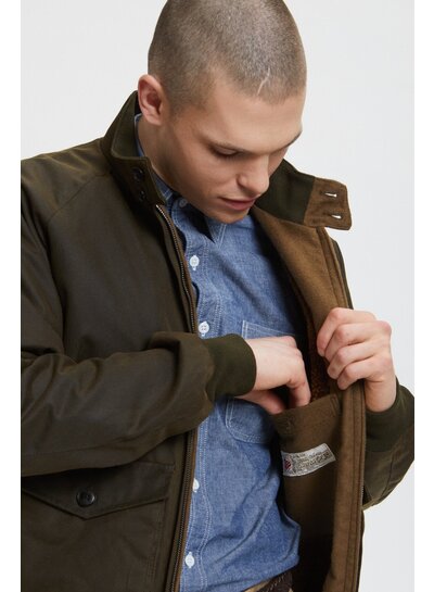 Baracuta Baracuta  G9 Waxed Pocket - Deep Moss