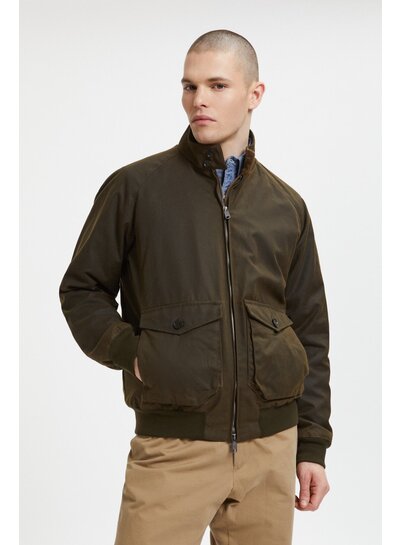 Baracuta Baracuta  G9 Waxed Pocket - Deep Moss