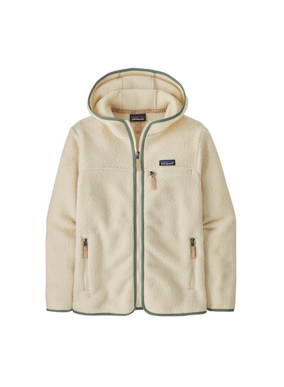 Patagonia  PATAGONIA Womens Retro Pile Hoody - Natural