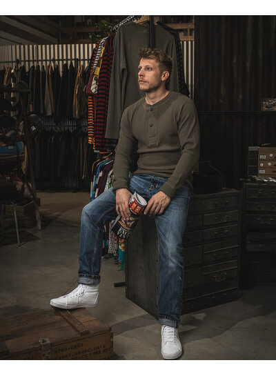 Pike Brothers Pike Brothers 1936 Waffle Shirt - Army Green