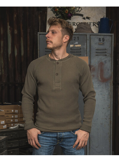 Pike Brothers Pike Brothers 1936 Waffle Shirt - Army Green