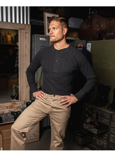 Pike Brothers Pike Brothers 1936 Waffle Shirt - Iron Grey