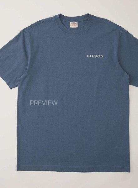 FILSON  FILSON SS Scenic Graphic T- Shirt -  Blue Fin
