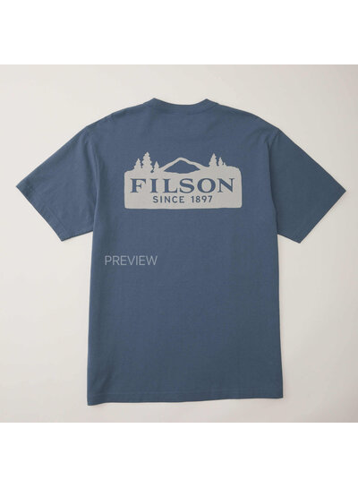 FILSON  FILSON SS Scenic Graphic T- Shirt -  Blue Fin