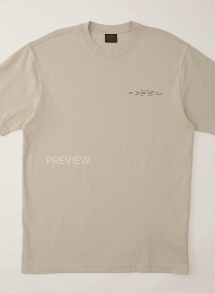 FILSON  FILSON SS Diamond Graphic T- Shirt -  Gray Sky