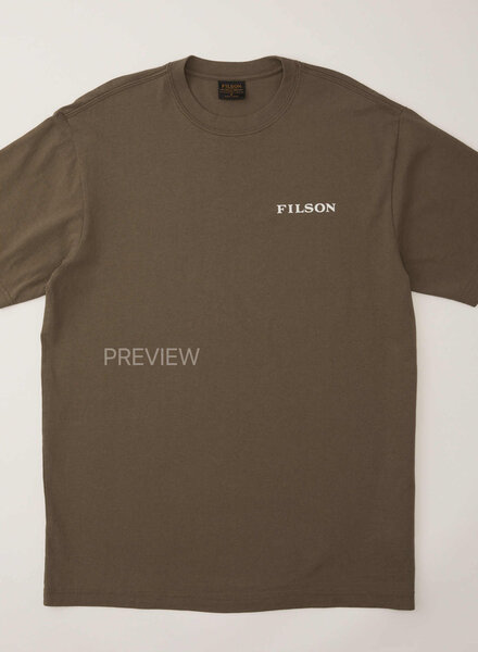 FILSON  FILSON SS Scenic Graphic T- Shirt -  Hawk Brown