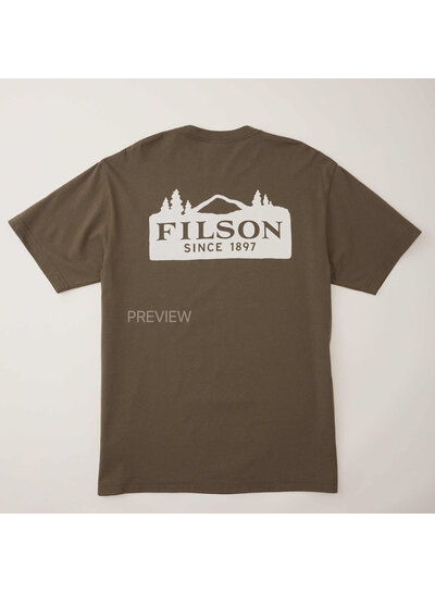 FILSON  FILSON SS Scenic Graphic T- Shirt -  Hawk Brown