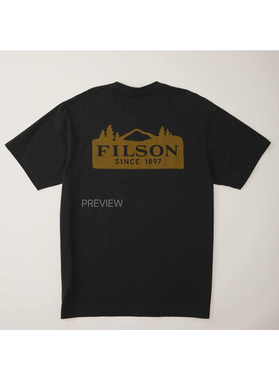 FILSON  FILSON SS Scenic Graphic T- Shirt -  Black