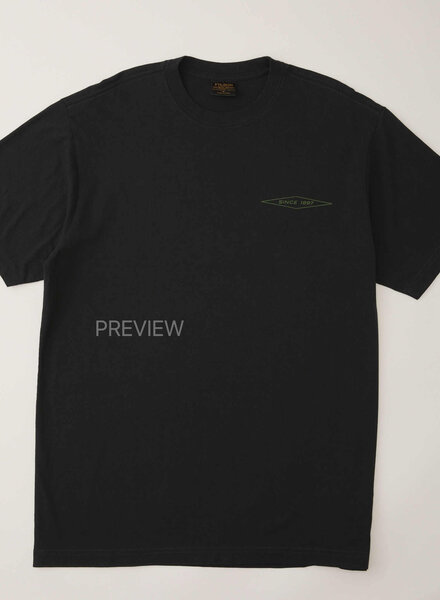 FILSON  FILSON SS Diamond Graphic T- Shirt -  Black