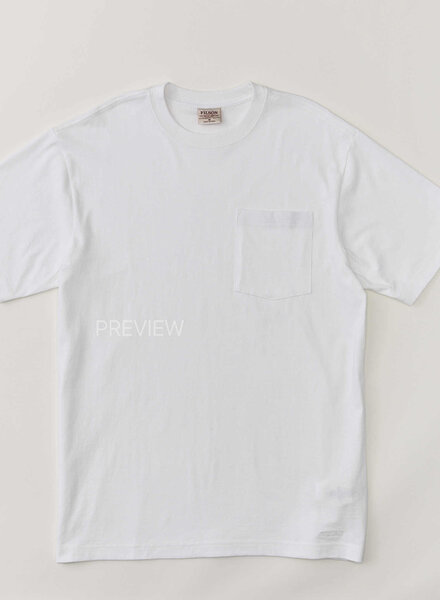 FILSON  FILSON Frontier Solid Pocket T- Shirt - Bright White