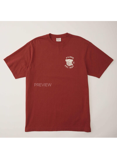 FILSON  FILSON SS Bear Graphic T- Shirt -  Chili Oil