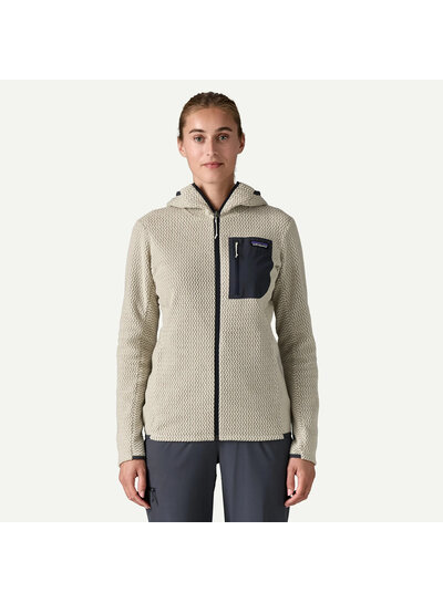 Patagonia  PATAGONIA Womens R1 Air Fleece Full-Zip Hoody - Wool White