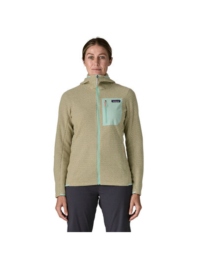 Patagonia  PATAGONIA Womens R1 Air Fleece Full-Zip Hoody - Weathered Stone