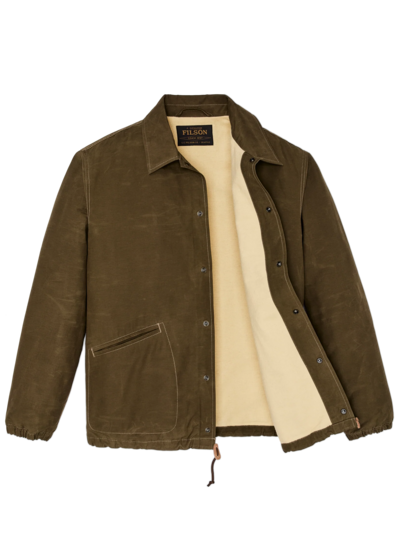 FILSON  FILSON  Dry Wax Windbreaker - Military Olive
