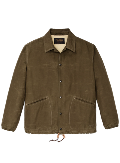 FILSON  FILSON  Dry Wax Windbreaker - Military Olive