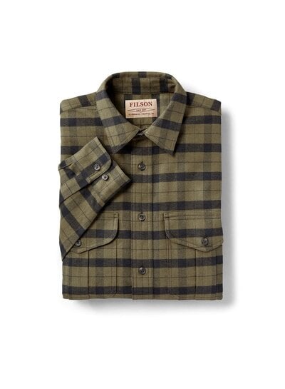 FILSON  FILSON  Alaskan Guide Shirt - Otter Green - Black Plaid