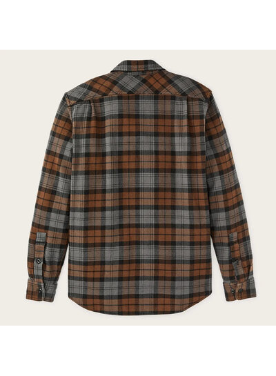 FILSON  FILSON  Vintage Flannel Work Shirt - Brown Charcoal Plaid