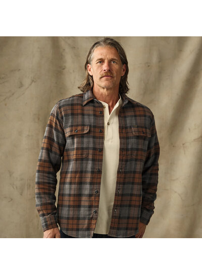 FILSON  FILSON  Vintage Flannel Work Shirt - Brown Charcoal Plaid