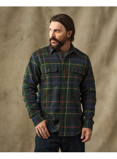 FILSON  FILSON  Vintage Flannel Work Shirt - Green Navy Plaid