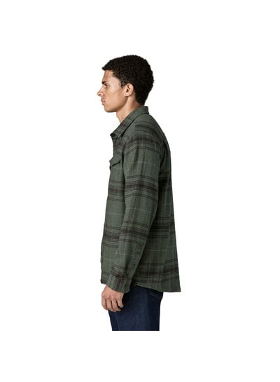 Patagonia  Patagonia Mens Organic Cotton Fjord Flannel Shirt - Treeline Green