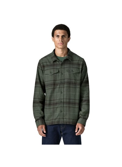 Patagonia  Patagonia Mens Organic Cotton Fjord Flannel Shirt - Treeline Green