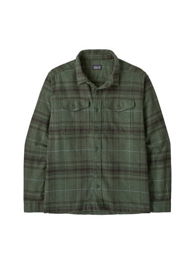 Patagonia  Patagonia Mens Organic Cotton Fjord Flannel Shirt - Treeline Green