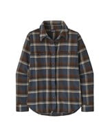 Patagonia  Patagonia Womens Fjord Flannel  Shirt - Smolder Blue