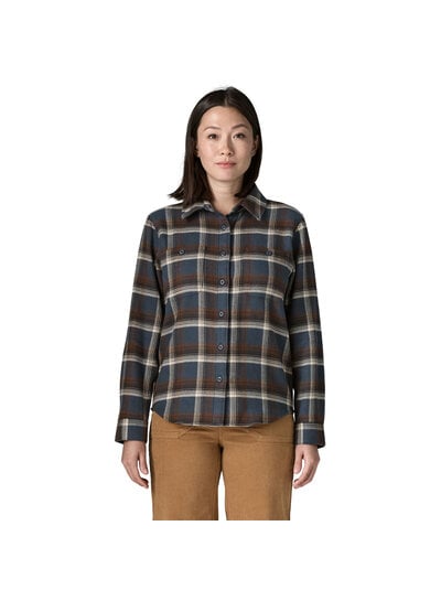Patagonia  Patagonia Womens Fjord Flannel  Shirt - Smolder Blue