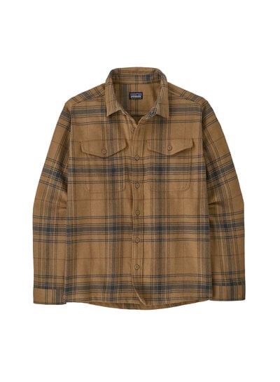 Patagonia  Patagonia Mens Organic Cotton Fjord Flannel Shirt - Slab Khaki