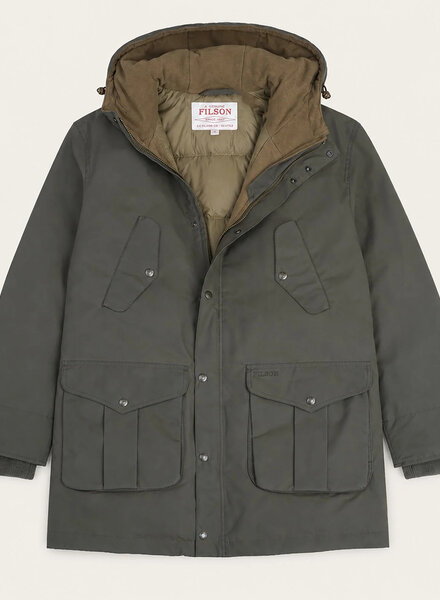 FILSON  FILSON Waxed Field Down Parka - Otter Green