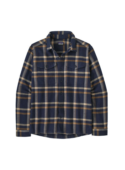 Patagonia  Patagonia Mens Organic Cotton Fjord Flannel Shirt - New Navy
