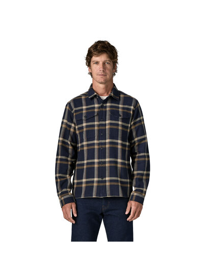 Patagonia  Patagonia Mens Organic Cotton Fjord Flannel Shirt - New Navy