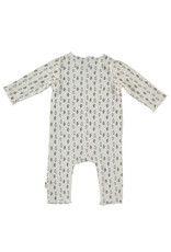 BESS Babykleding Bess Suit aop Leaves Organic wit BO3004 016