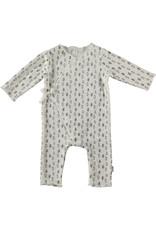 BESS Babykleding Bess Suit aop Leaves Organic wit BO3004 016